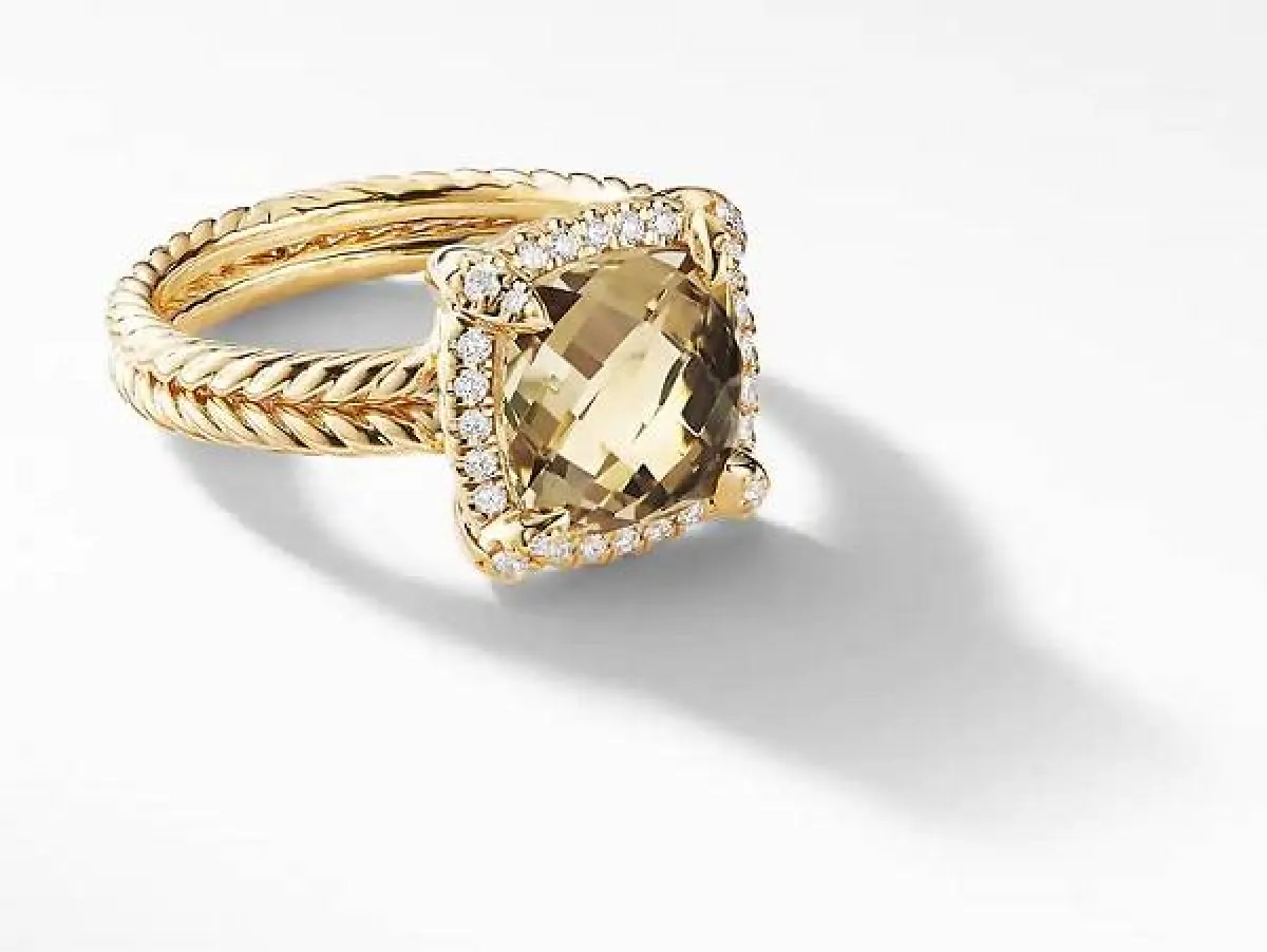 خاتم بحجر السترين من ديفيد يورمان David Yurman