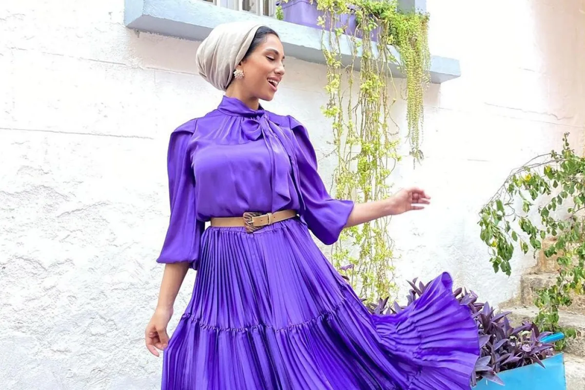  سارة بغدادي بفستان بيليسي -الصورة من حسابها على الانستغرام