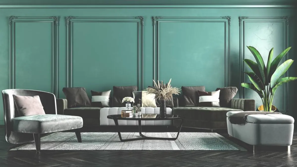 الطلاء الأخضر الداكن