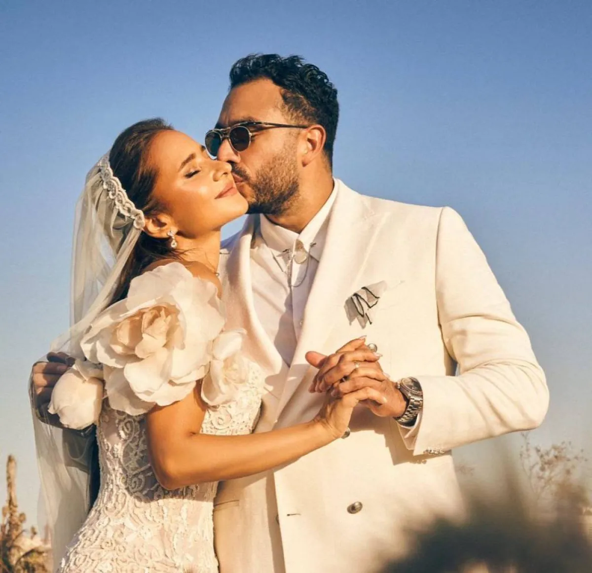 نيللي كريم وزوجها هاشم عاشور