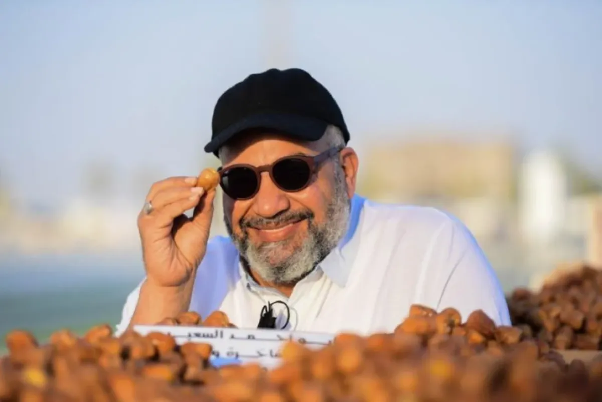بيومي فؤاد يزور موسم عنيزة للتمور بالسعودية - الصورة من صفحة موسم عنيزة للتمور على تويتر