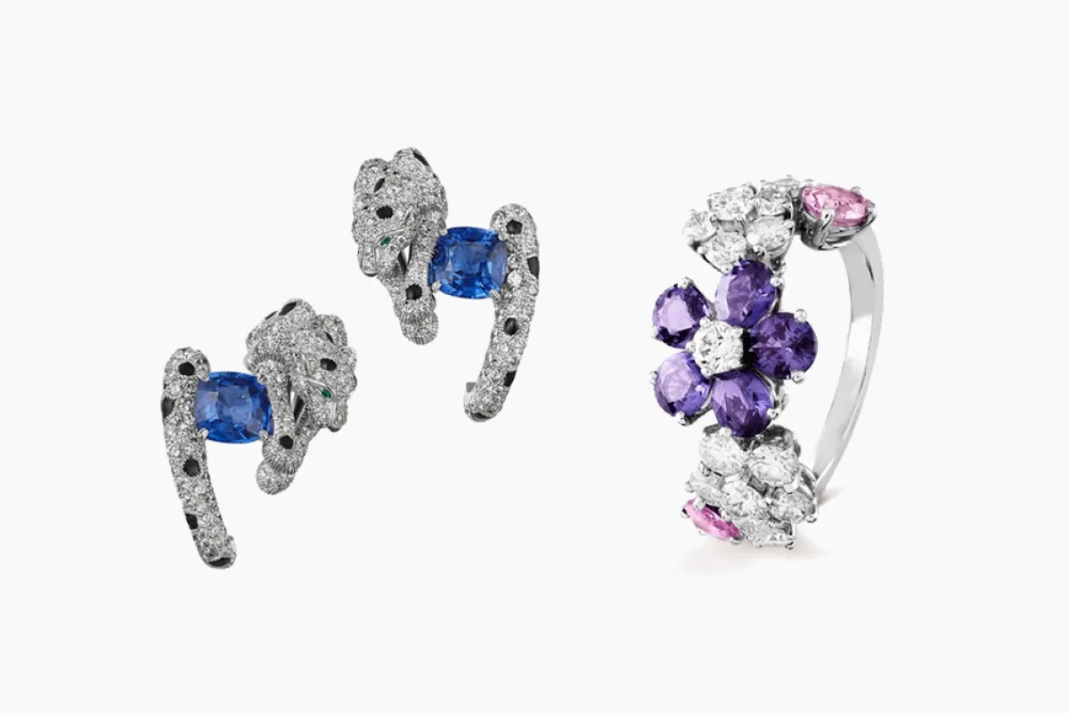 مجوهرات فاخرة مرصّعة بالياقوت الملون آخر موضة 2021 