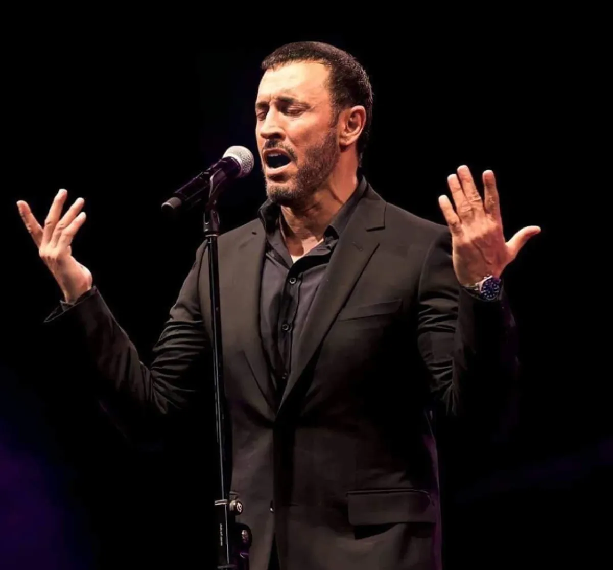 كاظم الساهر الصورة من حسابه في الانستجرام