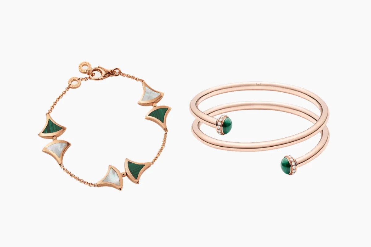 أساور ذهب مرصعة بالأحجار الخضراء.. احتفاءً باليوم الوطني السعودي 91