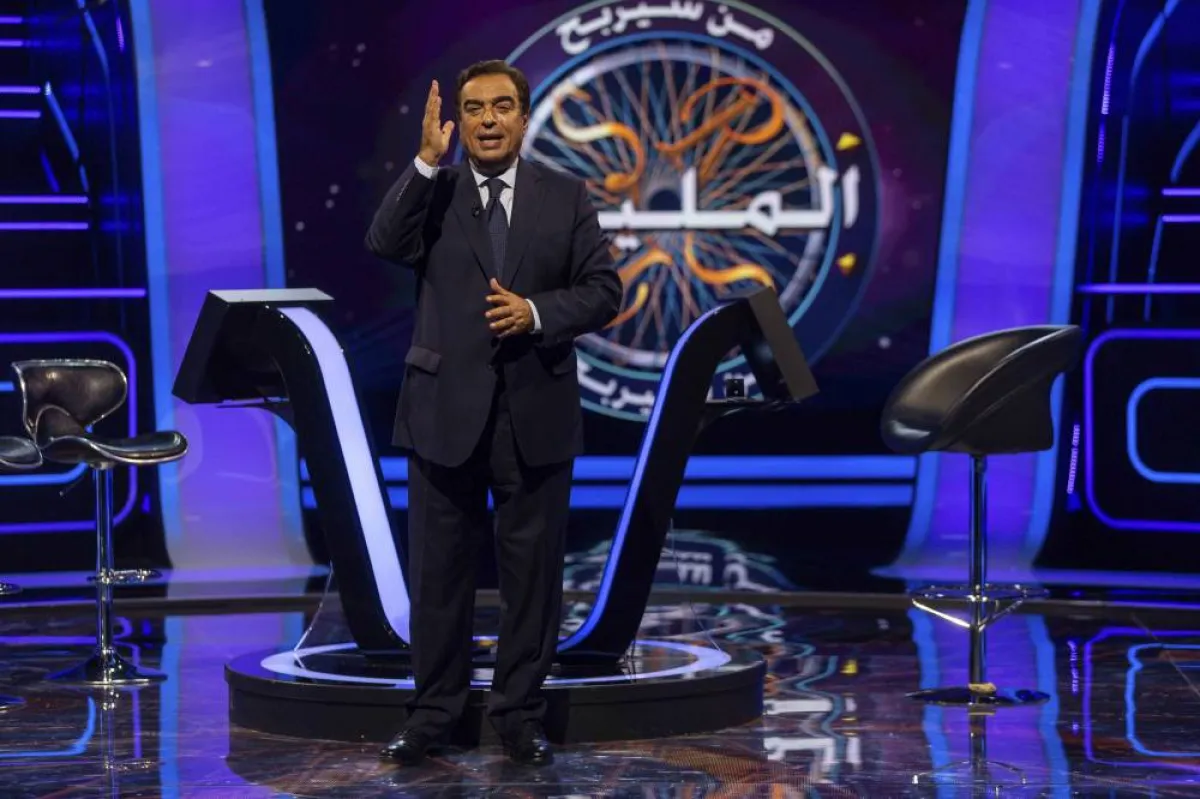 جورج قرداحي في حلقة خاصة من من سيربح المليون- الصورة من المكتب الإعلامي للإم بي سي