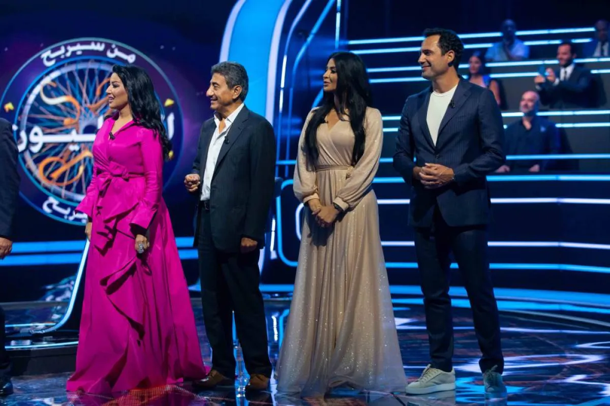 سمية الخشاب وظافر العابدين وناصر القصبي- الصورة من المكتب الإعلامي للإم بي سي