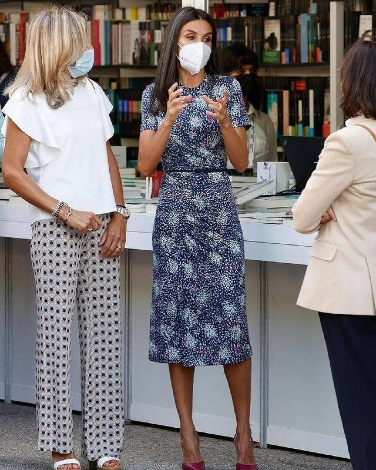 الملكة ليتيزيا تزور معرض الكتاب- الصورة من حساب Europe royals على إنستغرام