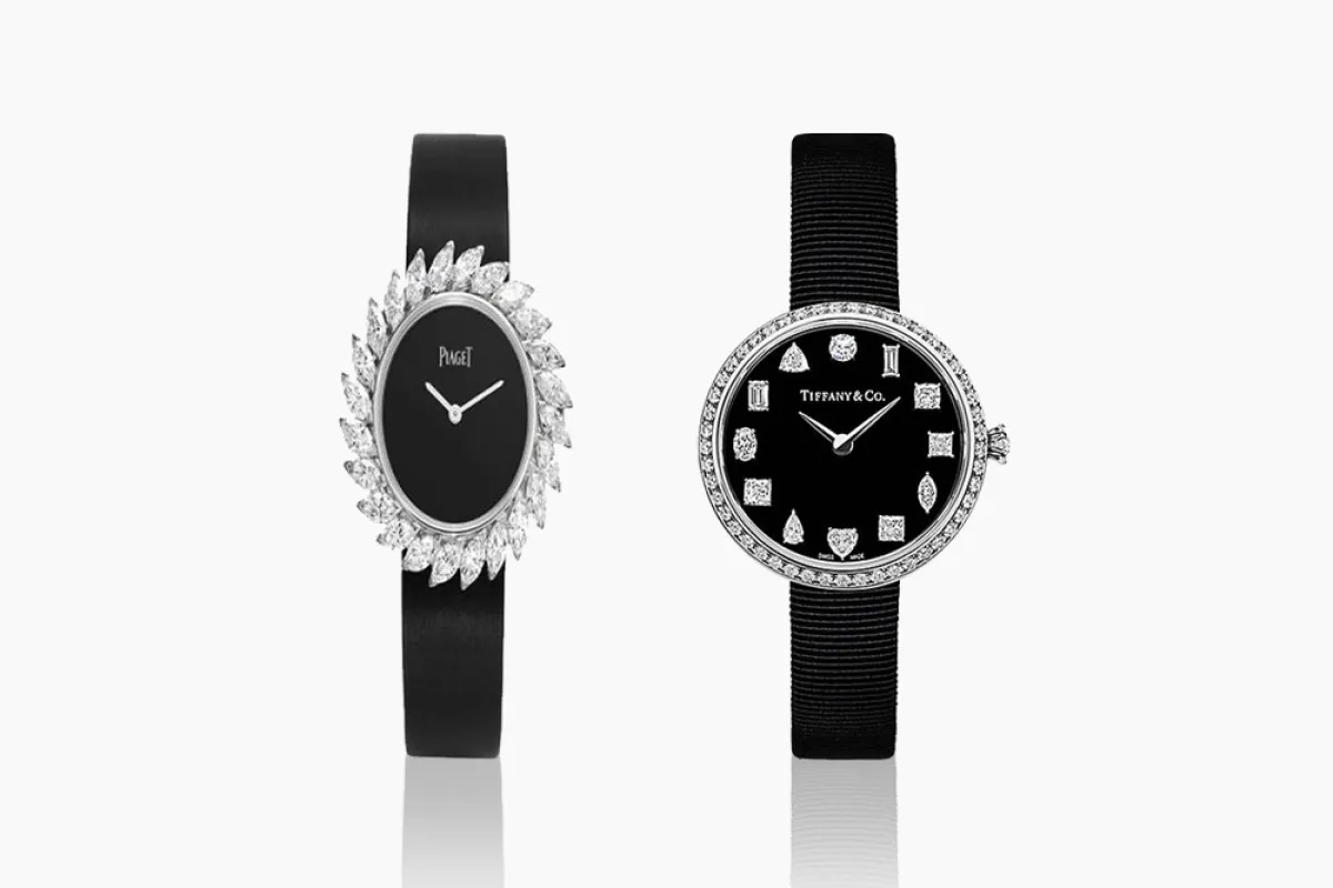 ساعات نسائية بمينا سوداء