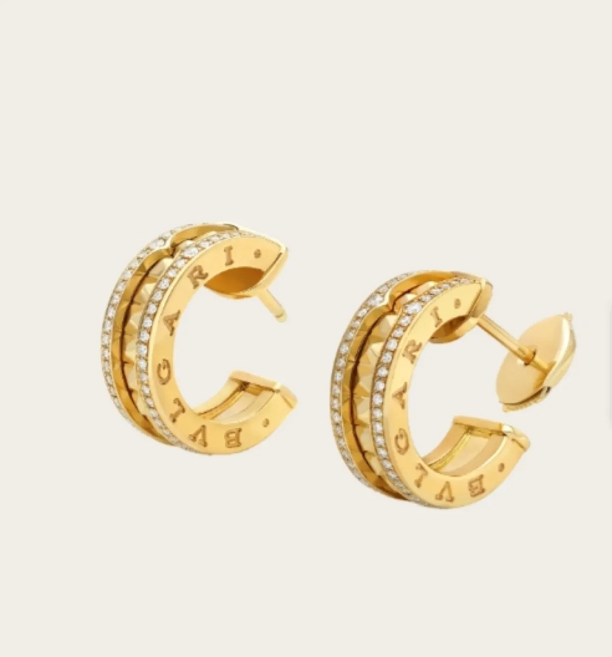 أقراط ذهب من بولغاري BVLGARI  