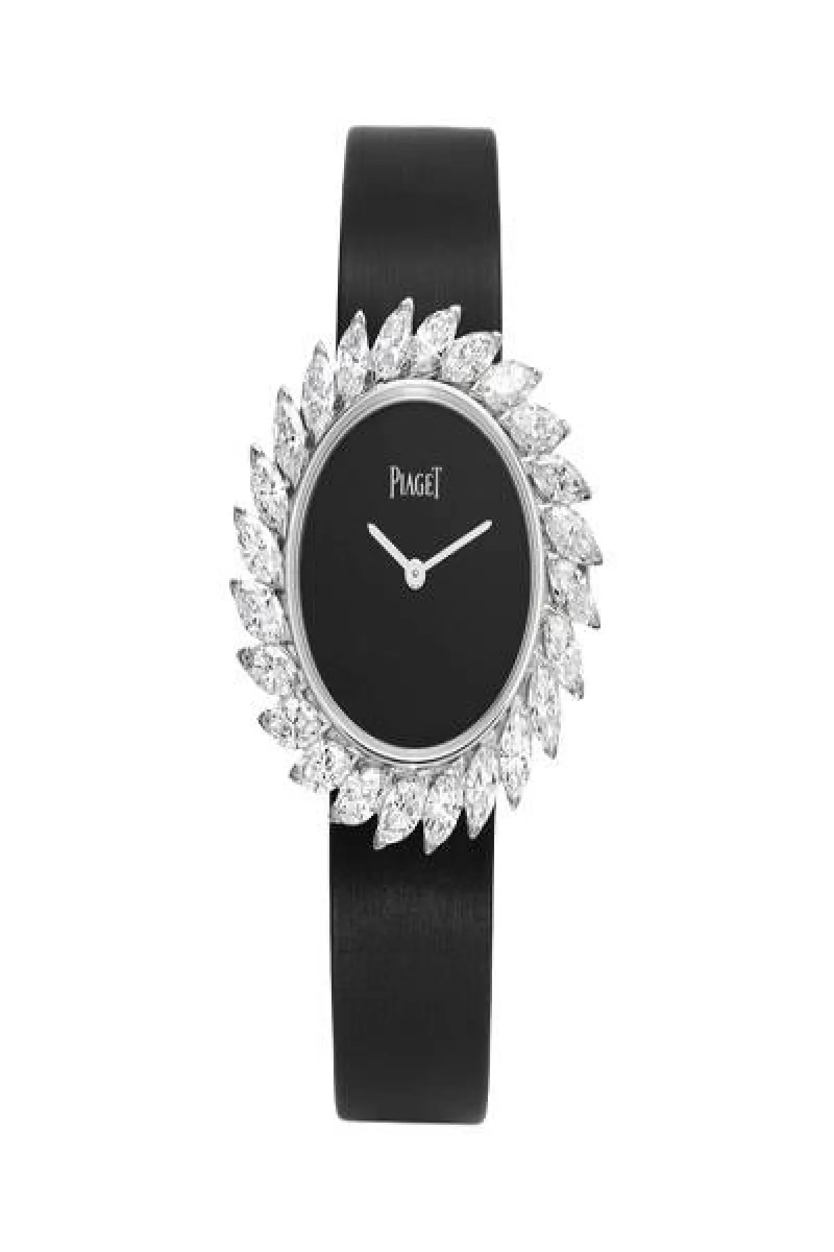 ساعة نسائية بمينا سوداء من بياجيه