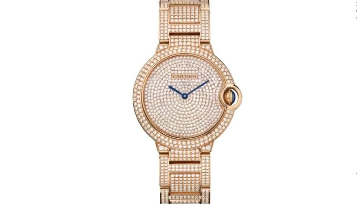ساعة ألماس من كارتييه