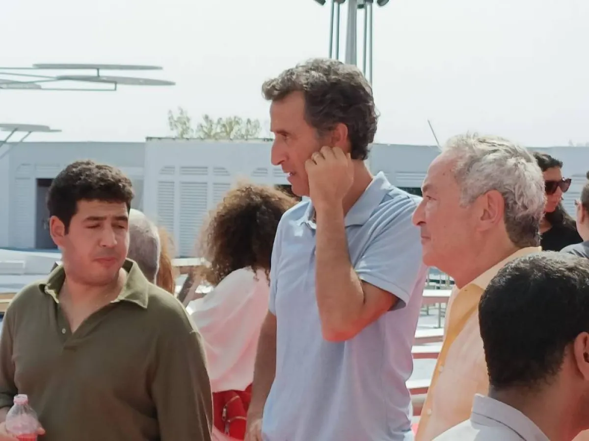 سميح ساويرس يتفقد موقع الحريق - الصورة خاصة لسيدتي