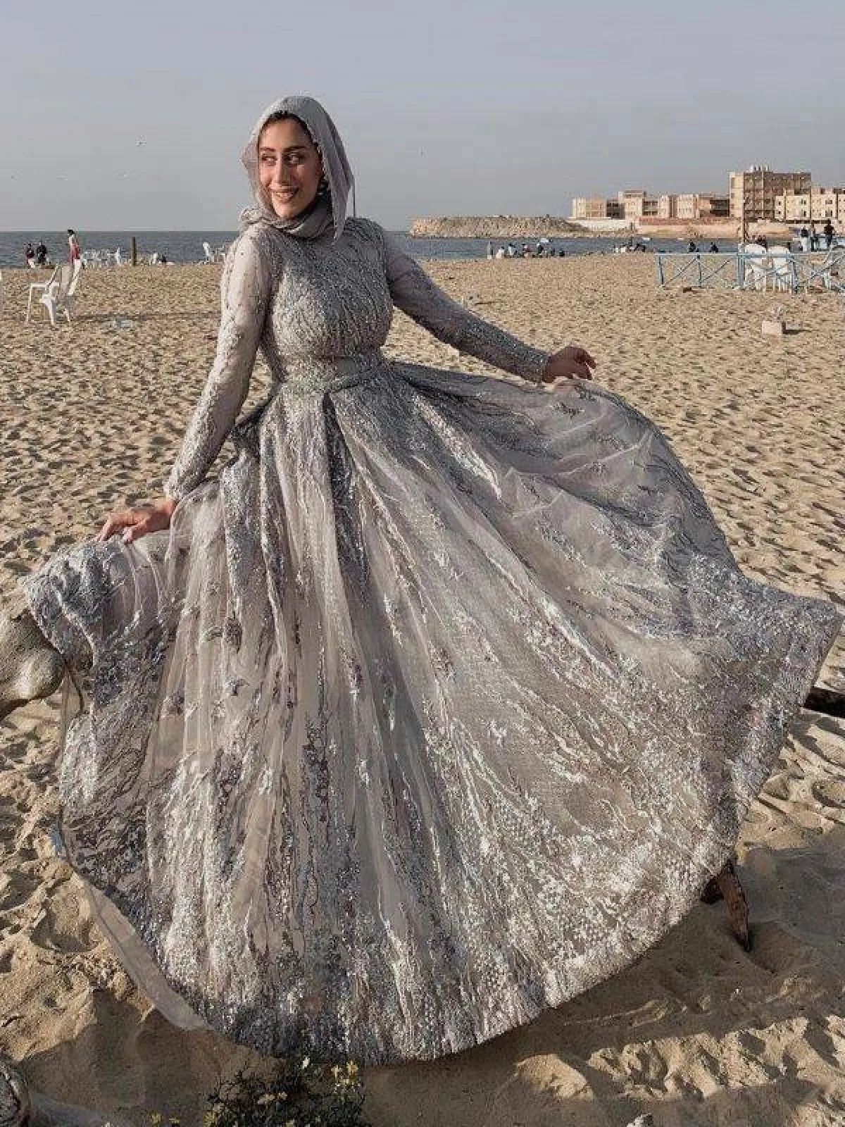 الفستان المنفوش للمحجبات