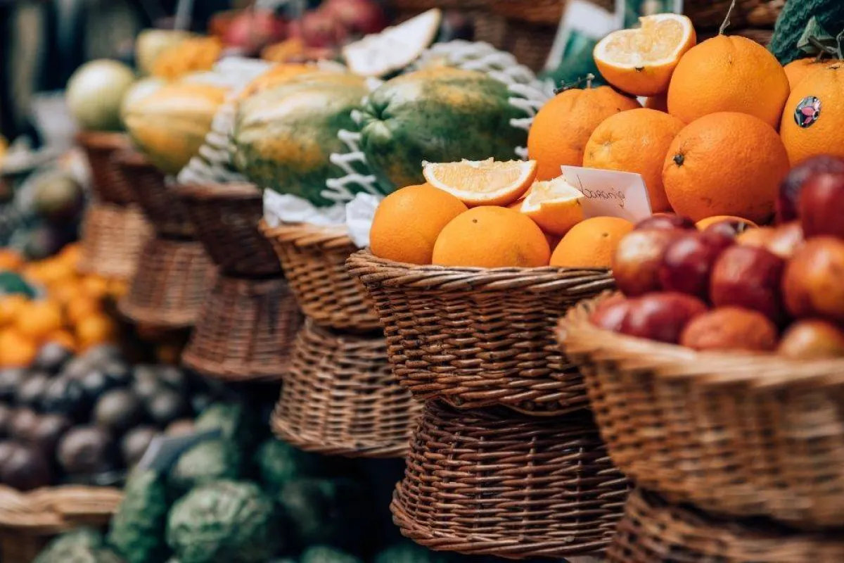 صورة للخضار والفاكهة