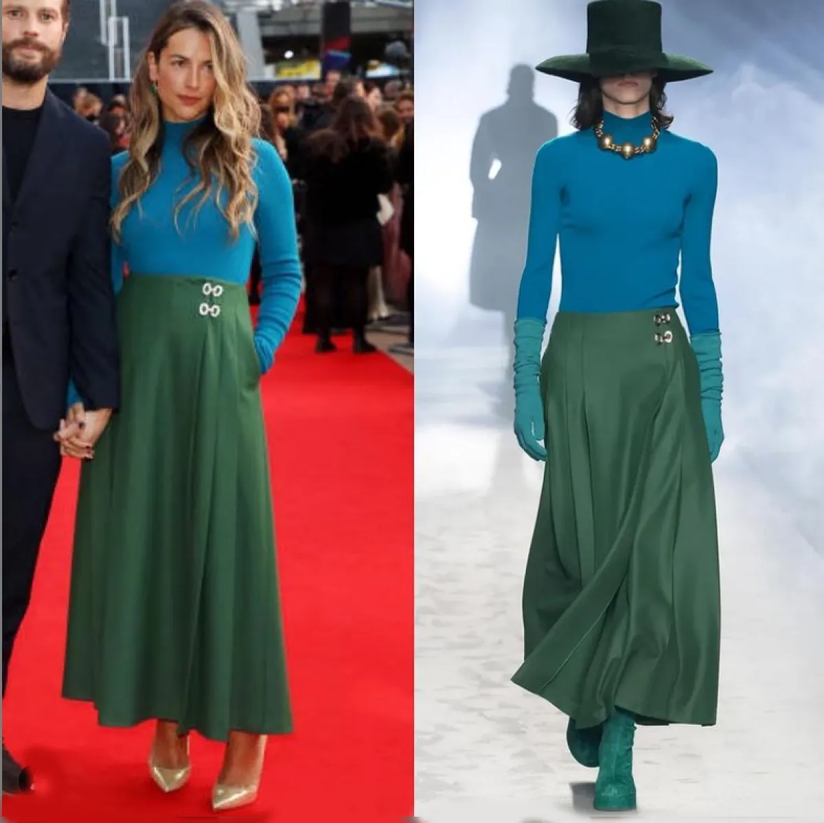 أميليا وارنر ترتدي من البيرتا فيريتي