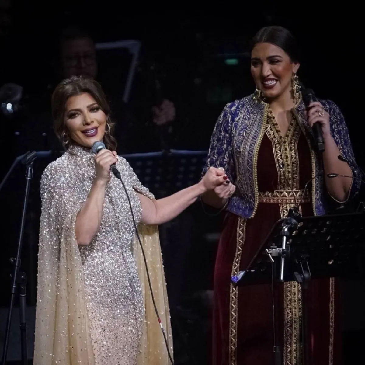 أصالة وأسما لمنور- الصورة من حساب أصالة على تويتر