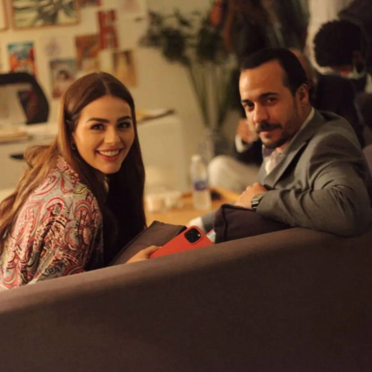 هنادي مهنى في كواليس تصوير مسلسل بدون ضمان - الصورة من حساب هنادي مهنى على انستغرام