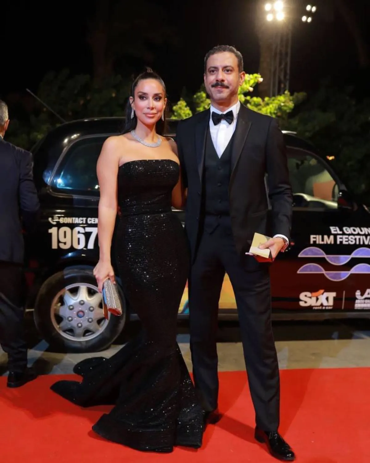 بسنت شوقي ومحمد فراج - الصورة من حساب المهرجان على انستغرام