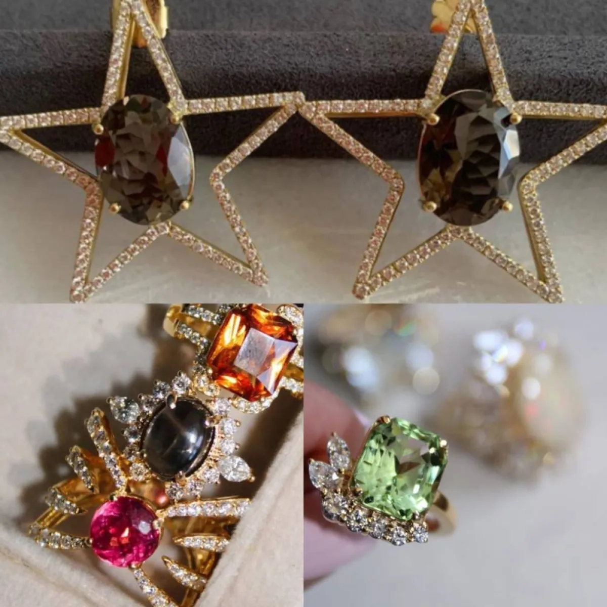 مجوهرات أمينة خليل - المجوهرات من حساب صفحة Tres hermanas على انستغرام 