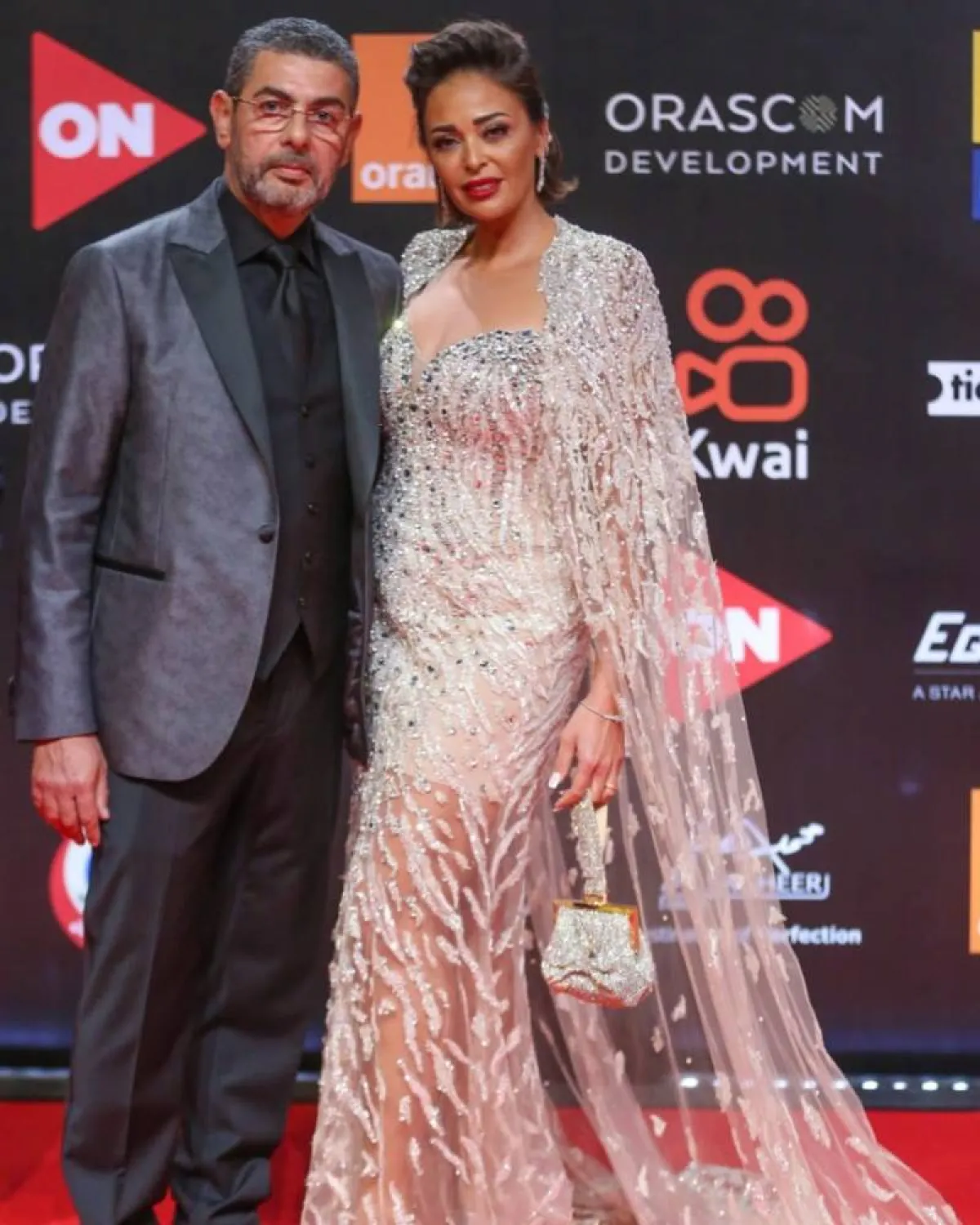 داليا وزوجها حسن سامي في مهرجان الجونة - الصورة من حساب داليا على انستغرام