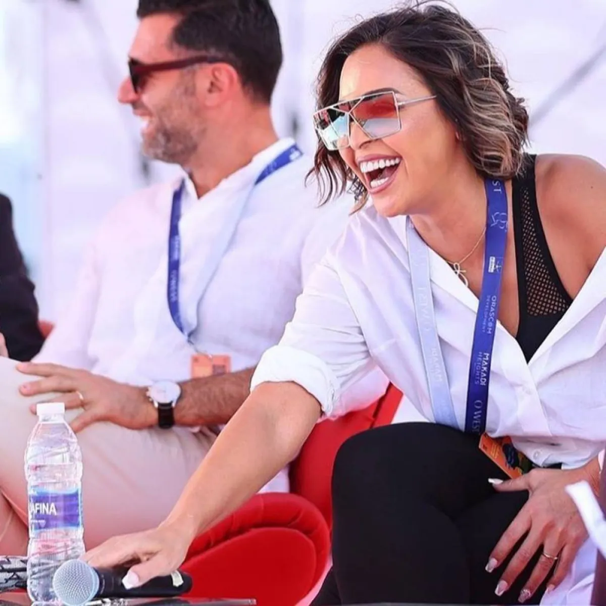 داليا وزوجها حسن سامي في مهرجان الجونة - الصورة من حساب داليا على انستغرام