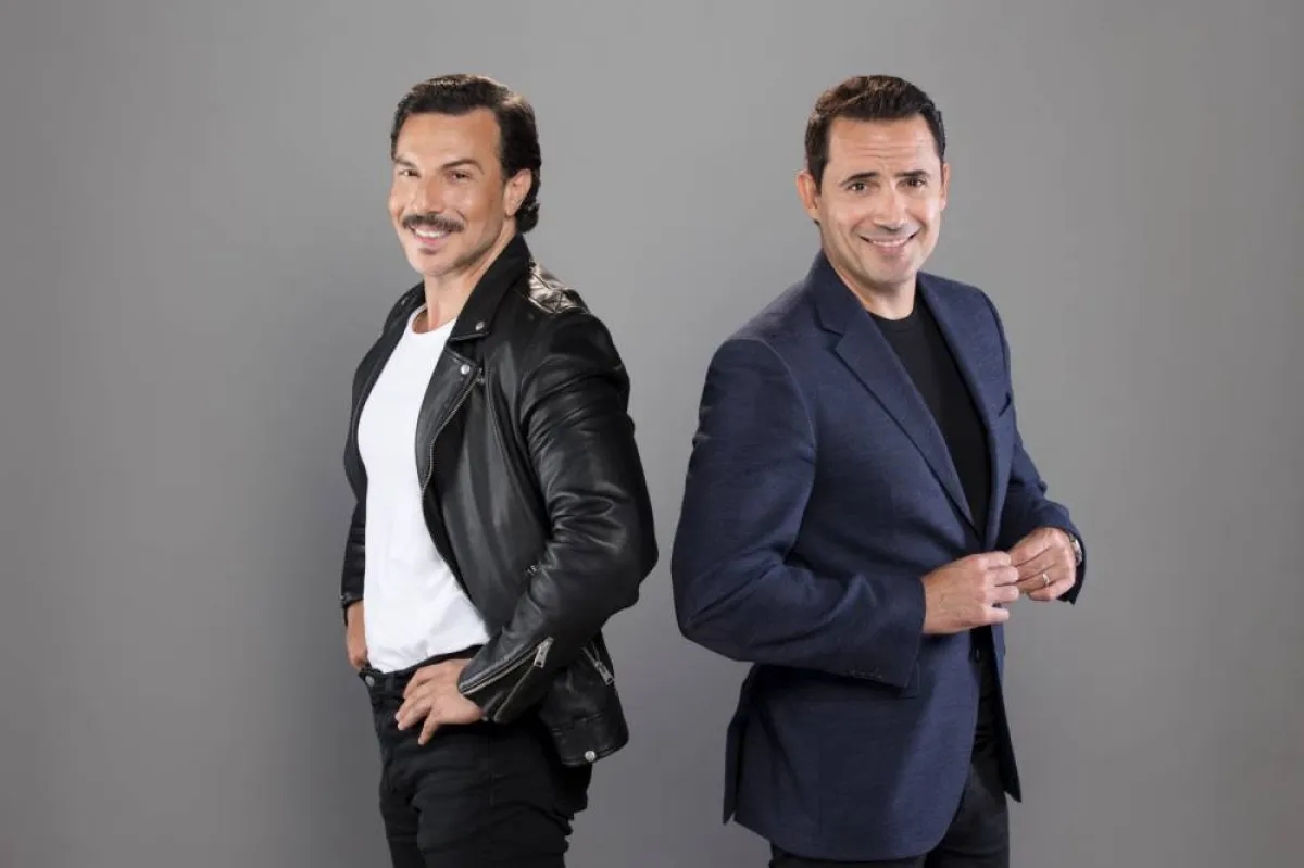 باسل خياط وظافر العابدين معاً في برنامج بصراحة على mbc1 - الصورة من المكتب الإعلامي لمجموعة الـmbc 