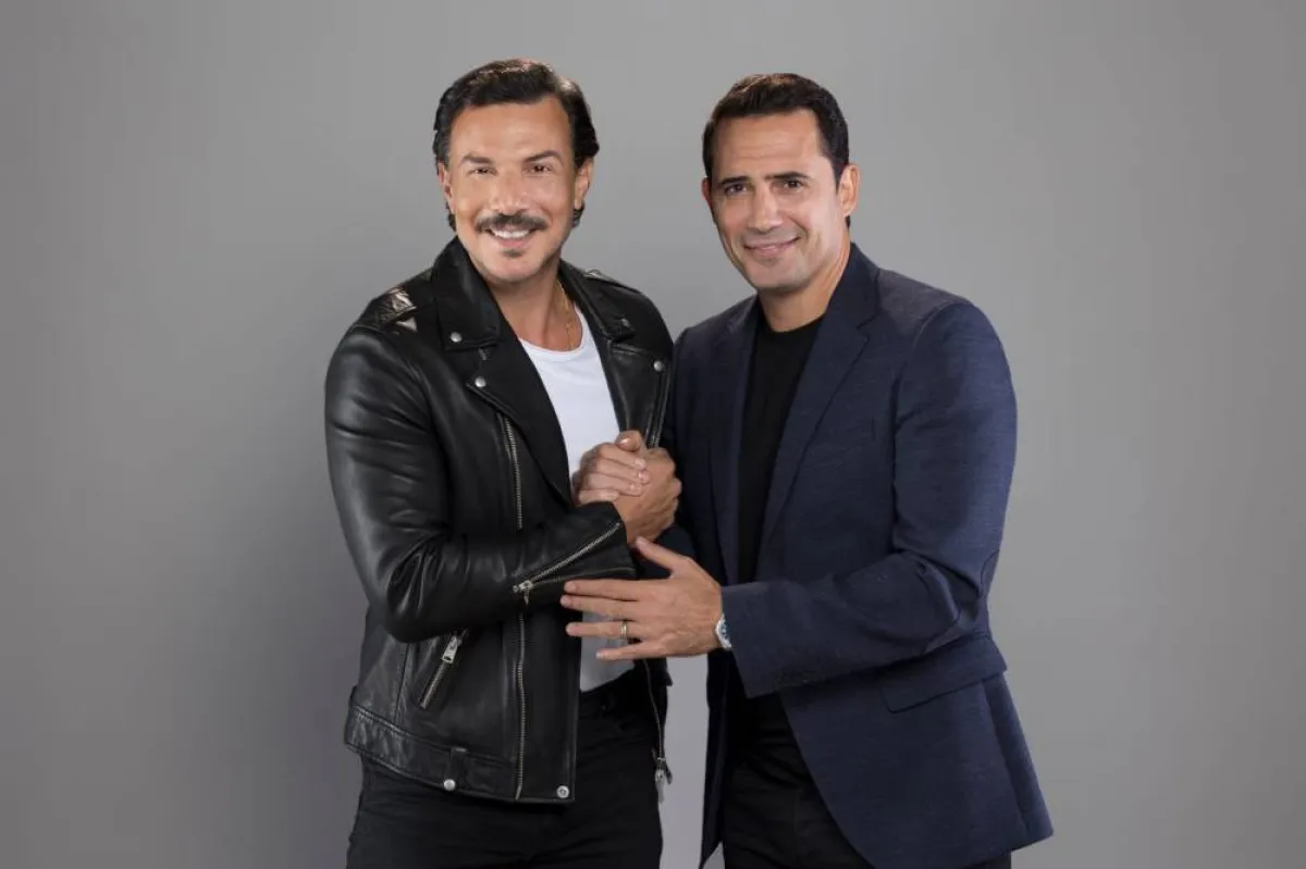 باسل خياط وظافر العابدين معاً في برنامج بصراحة على mbc1 - الصورة من المكتب الإعلامي لمجموعة الـmbc 