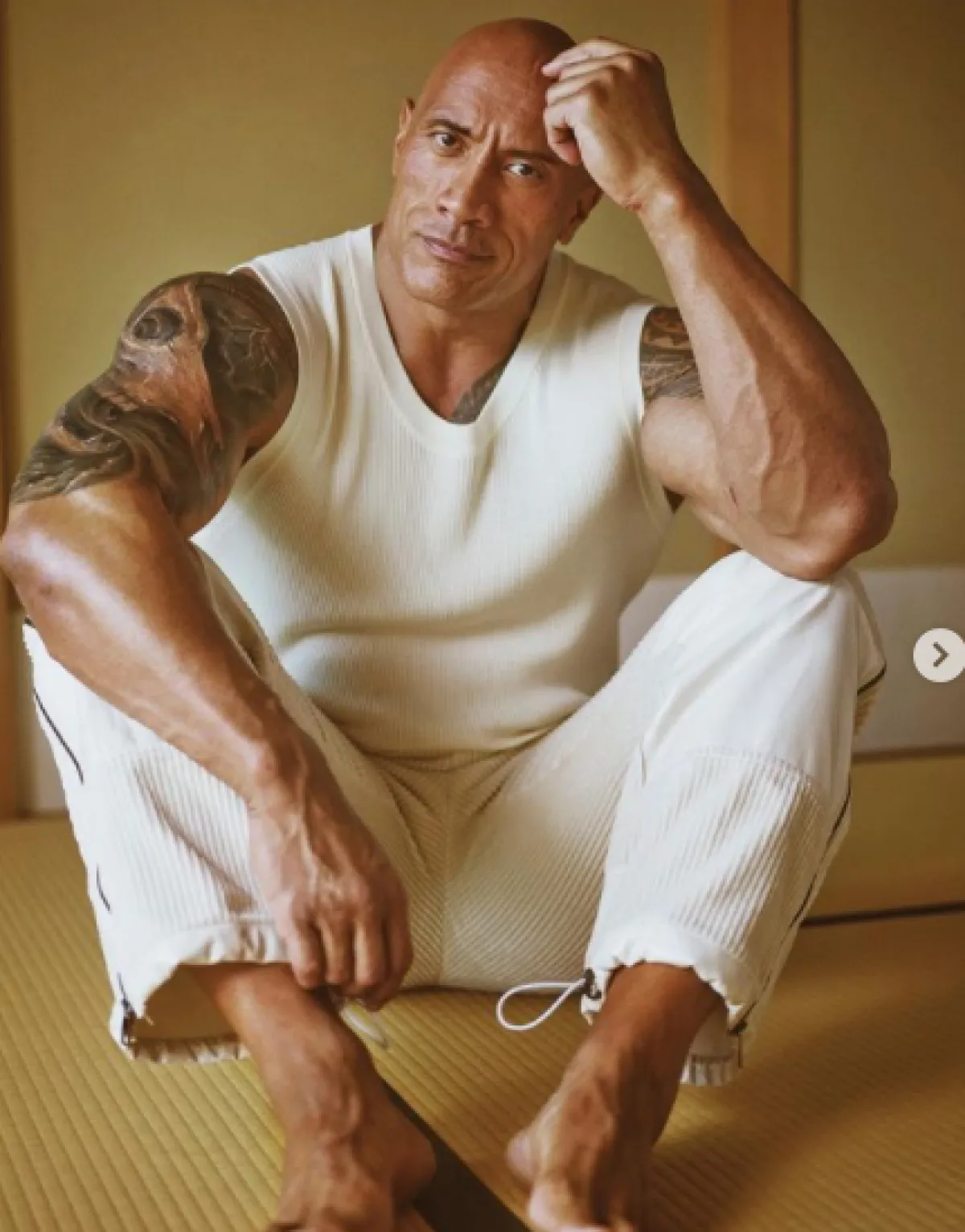 الممثل ذا  روك- الصورة من حسابه على انستغرام 