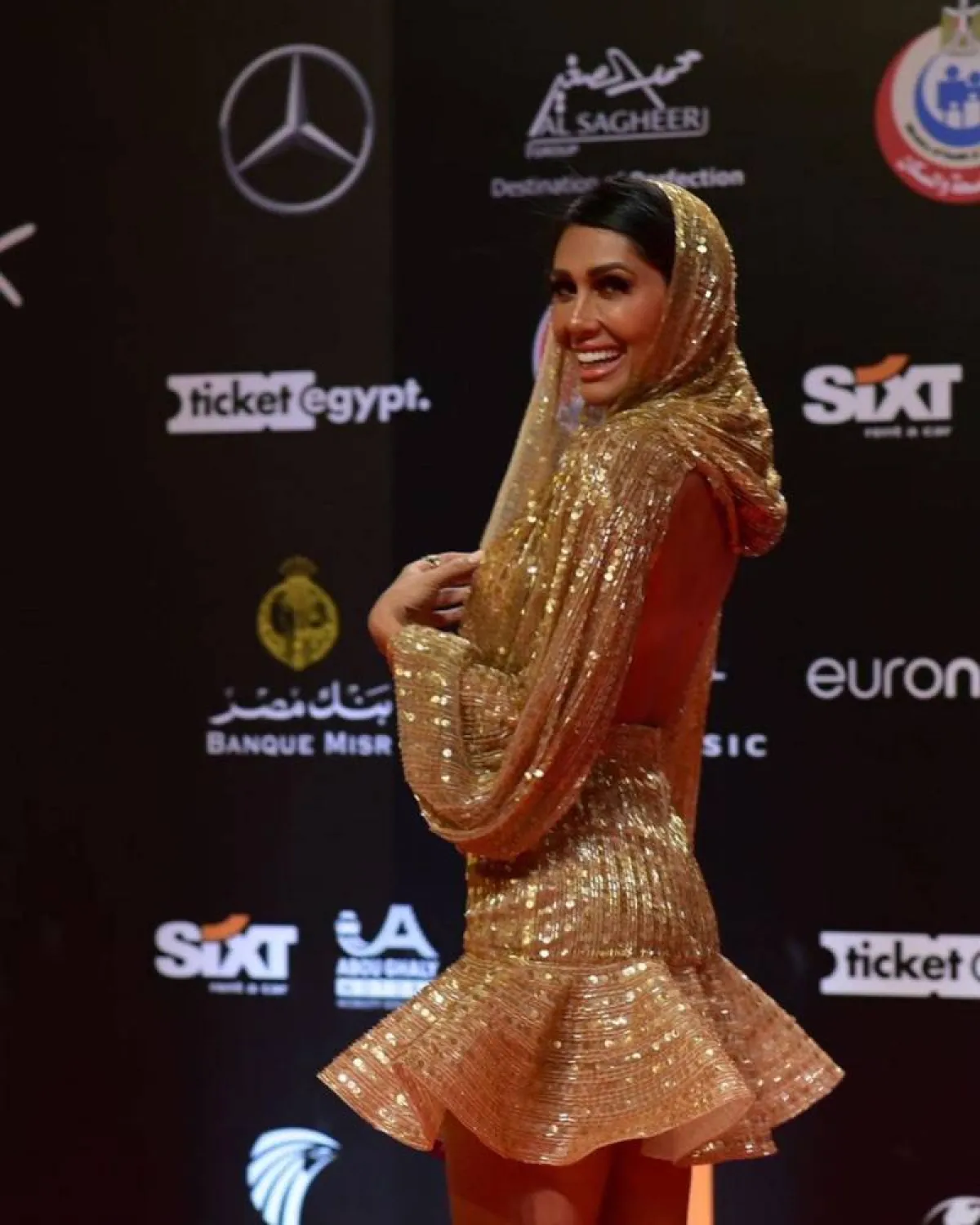 إنجي كيوان في رابع أيام مهرجان الجونة السينمائي - الصورة من حساب المهرجان على انستغرام