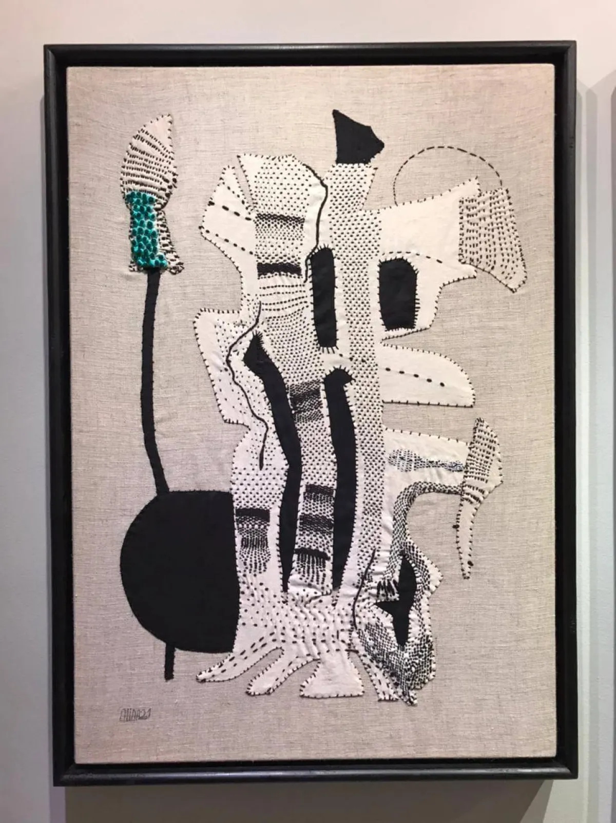 لوحة تجريدية من معرض الرحلة