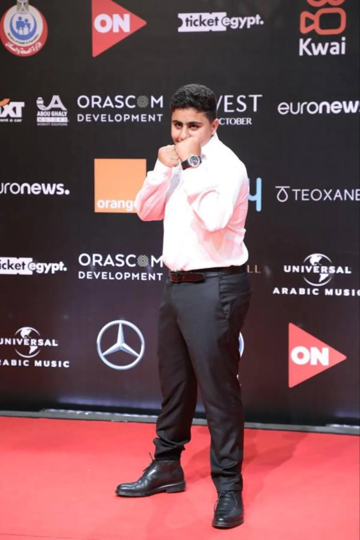 حمزة السقا - الصورة من فيديو حضوره العرض الخاص لفيلم ريش - الصورة من حساب المهرجان على انستغرام 