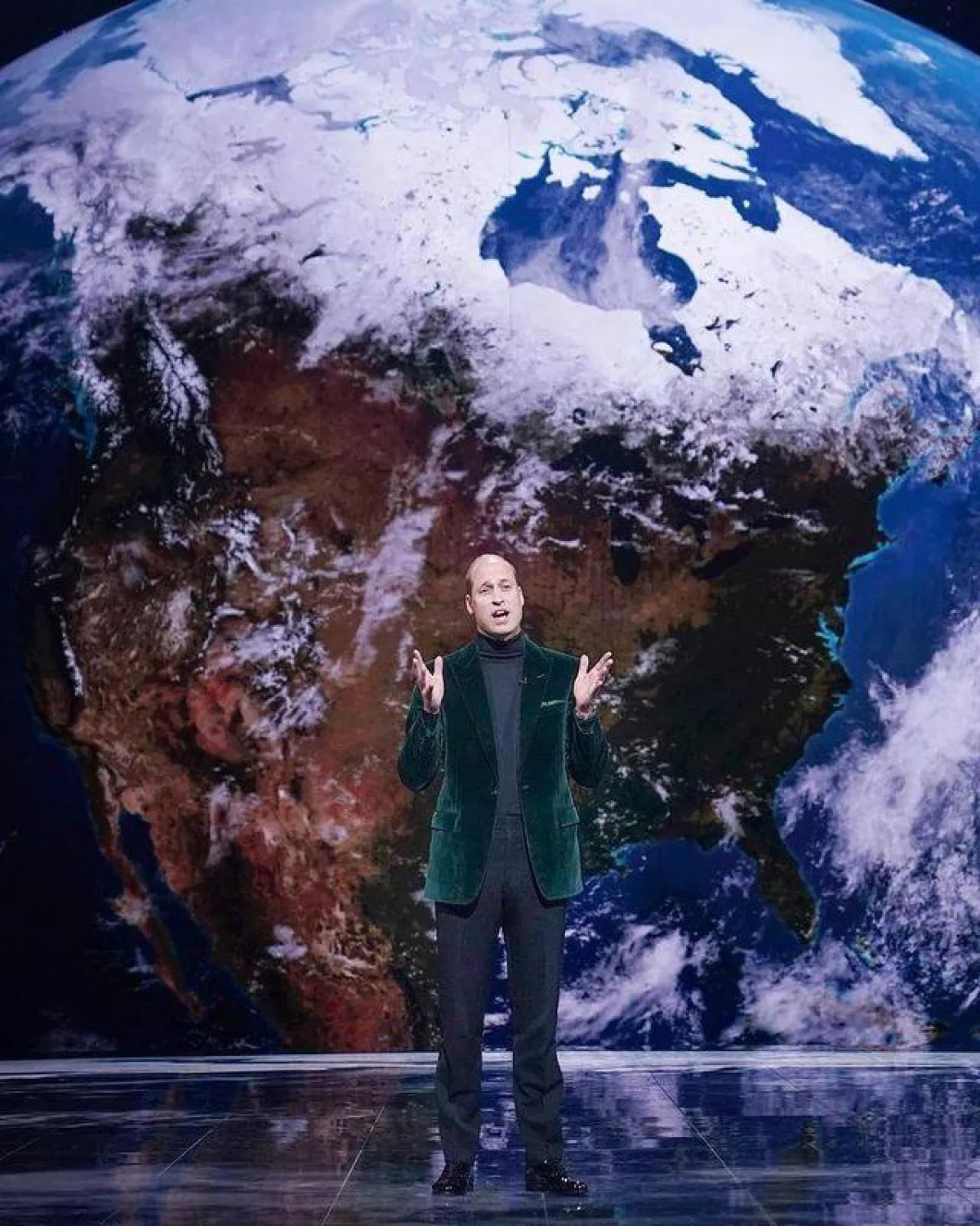 الأمير ويليام في كلمته أثناء الحفل- الصورة من حساب Europe Royals على إنستغرام