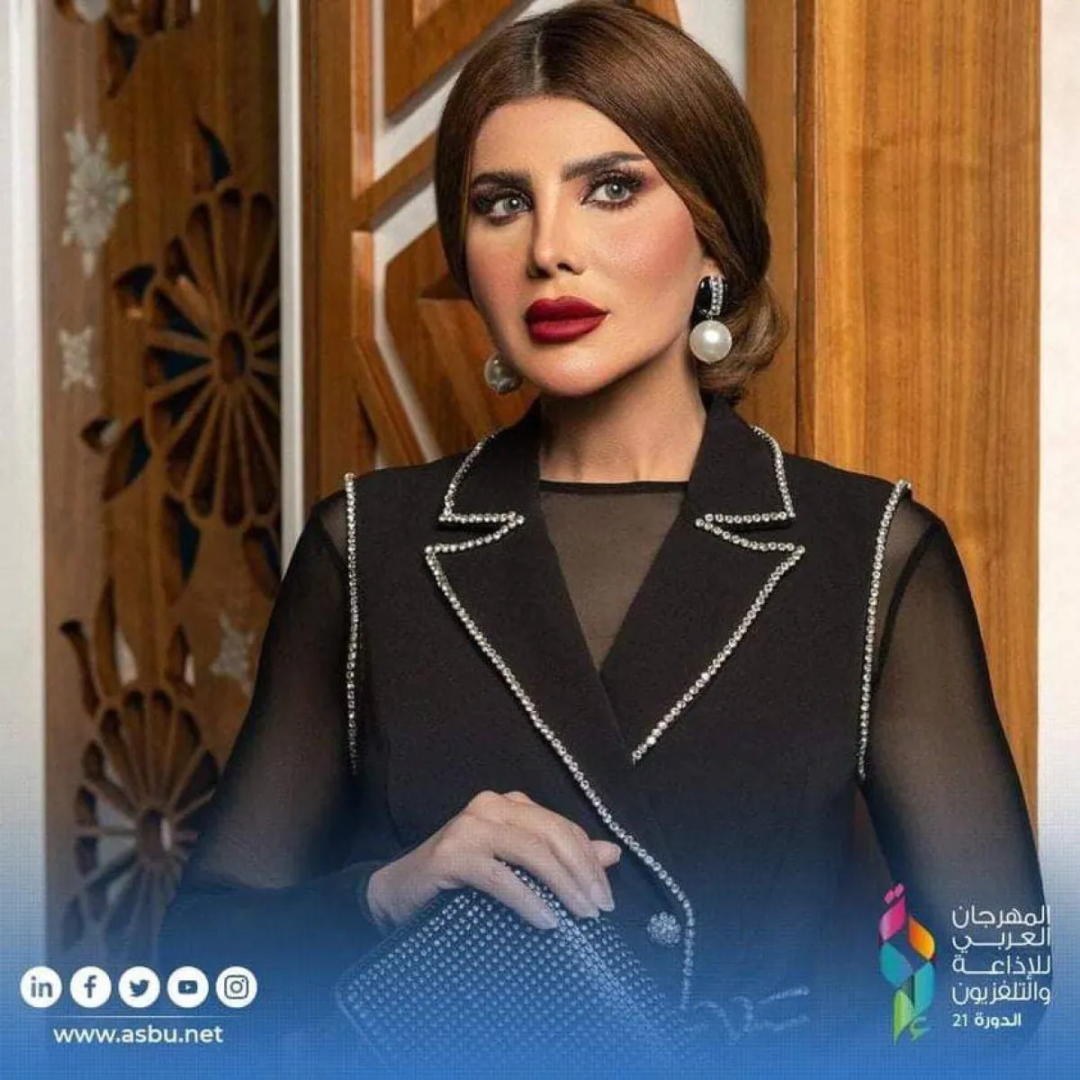 الممثلة الكويتية الهام الفضالة من ضيوف شرف المهرجان- الصورة من موقع المهرجان