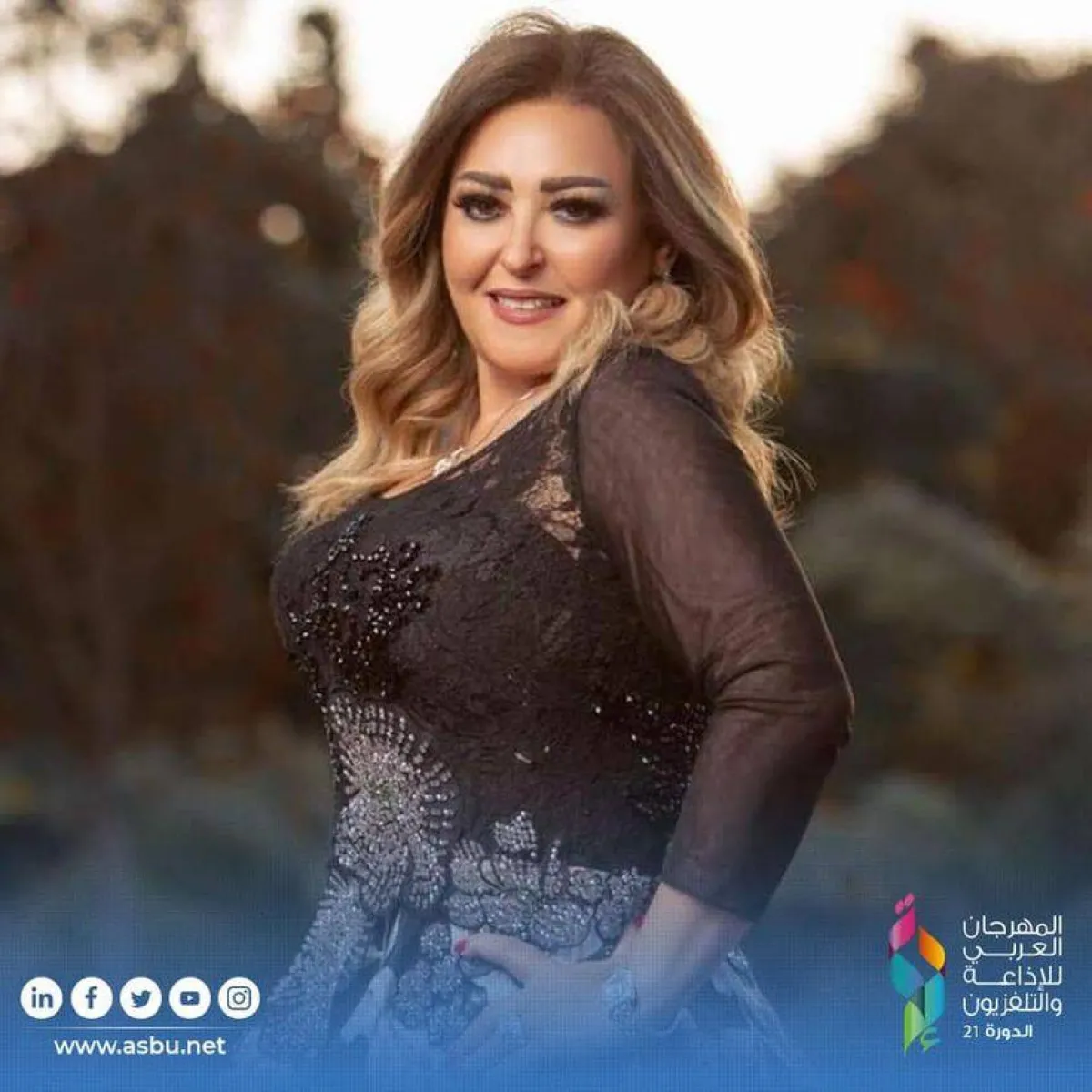 نهال عنبر  ممثلة مصرية من ضيوف الشرف- الصورة من موقع المهرجان