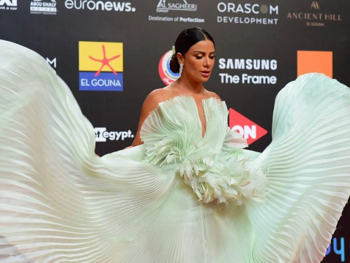 صبا مبارك خلال العرض الأول لفيلم أميرة في مهرجان الجونة السينمائي - الصورة من حساب المهرجان على انستغرام 