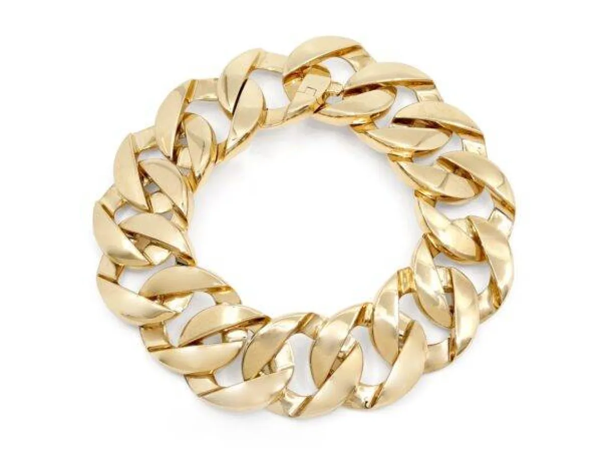 إسوارة Curb Link 18 قيراطاً من Beladora-الصورة من موقع المجوهرات الرسمي