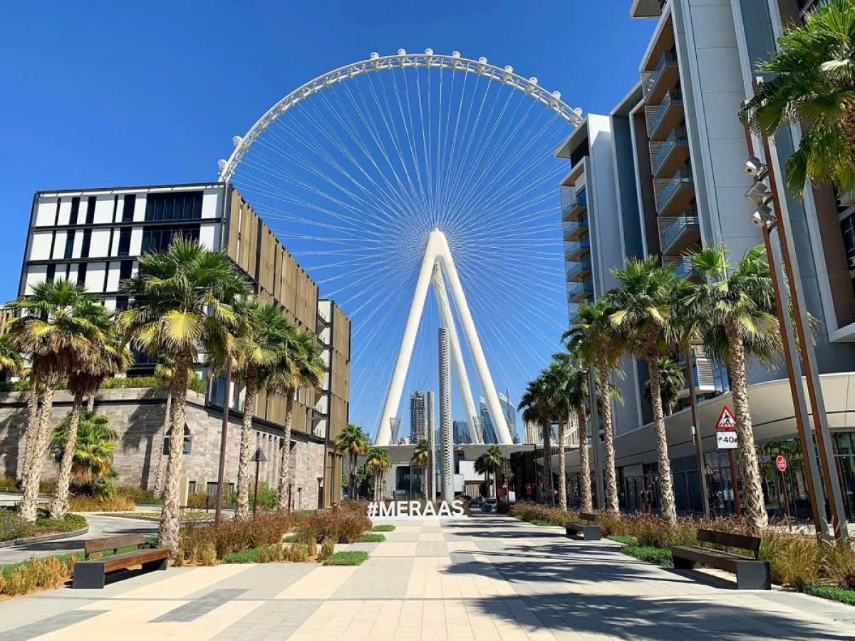 عين دبي توفر إطلالات لا مثيل لها بزاوية 360 درجة على أفق المدينة