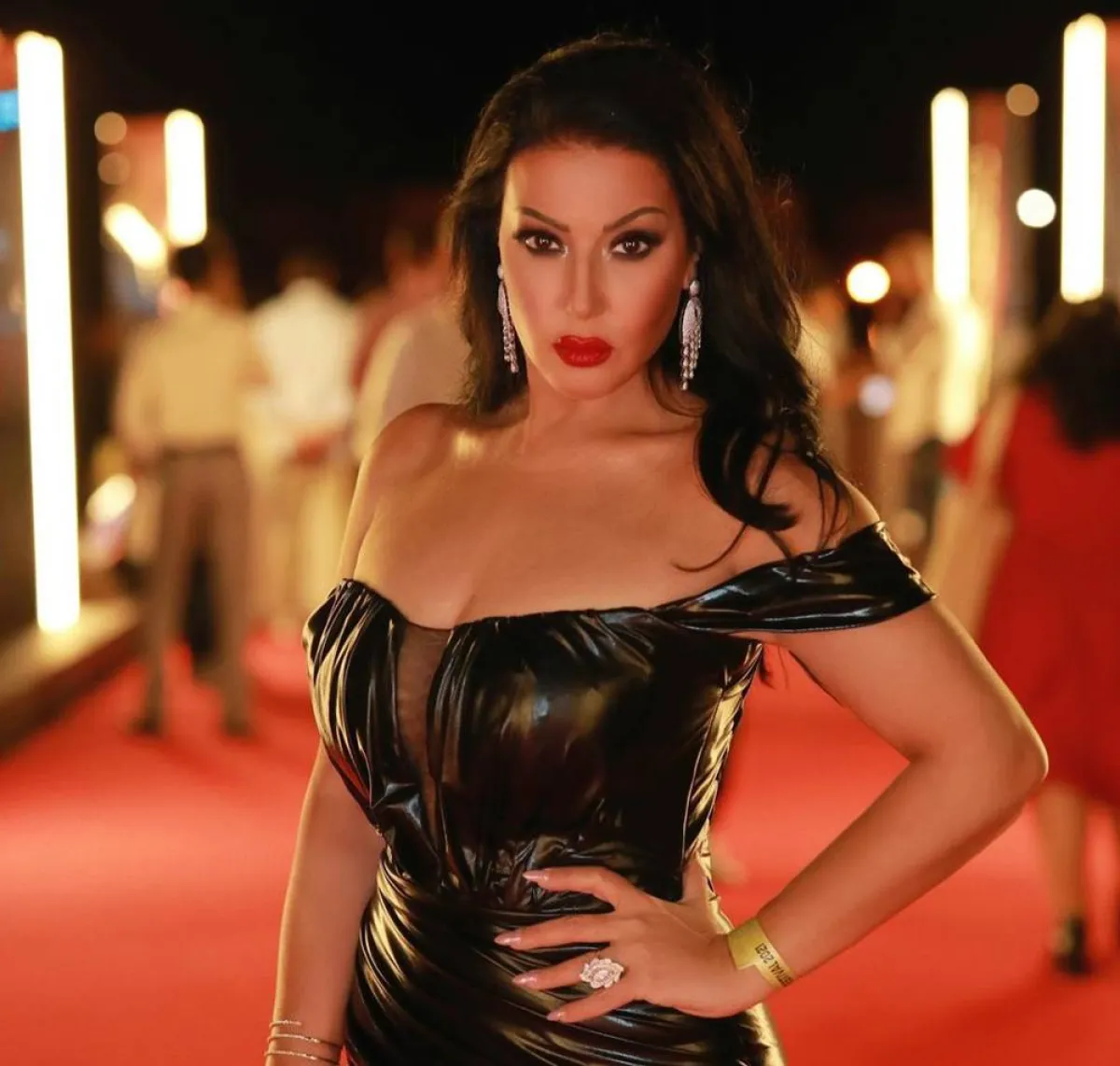 سمية الخشاب في إحدى إطلالات الجونة السينمائي- الصورة من حسابها على انستغرام