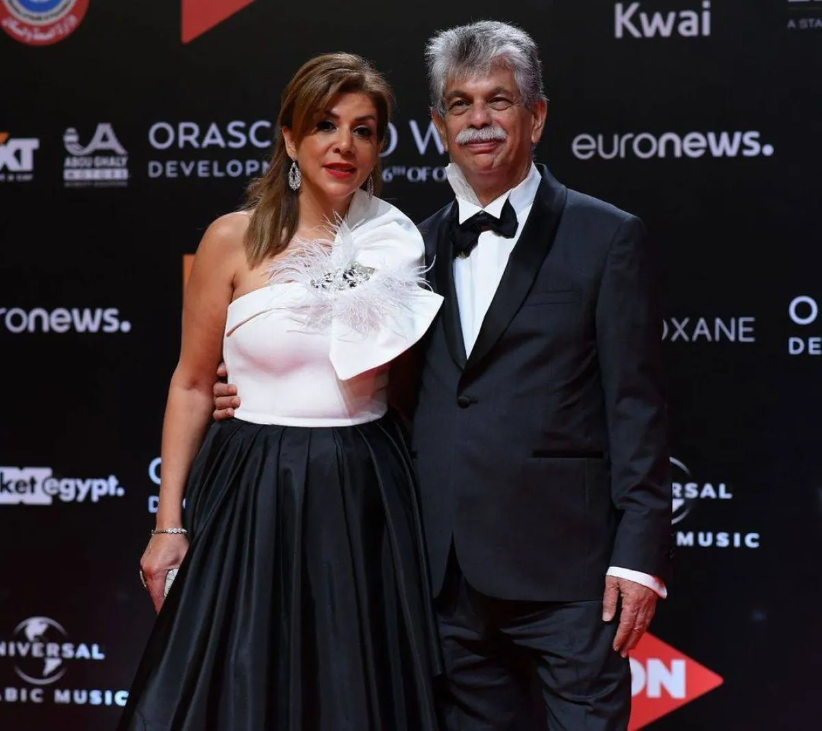 انتشال التميمي وزوجته في مهرجان الجونة - الصورة من حساب المهرجان على انستغرام