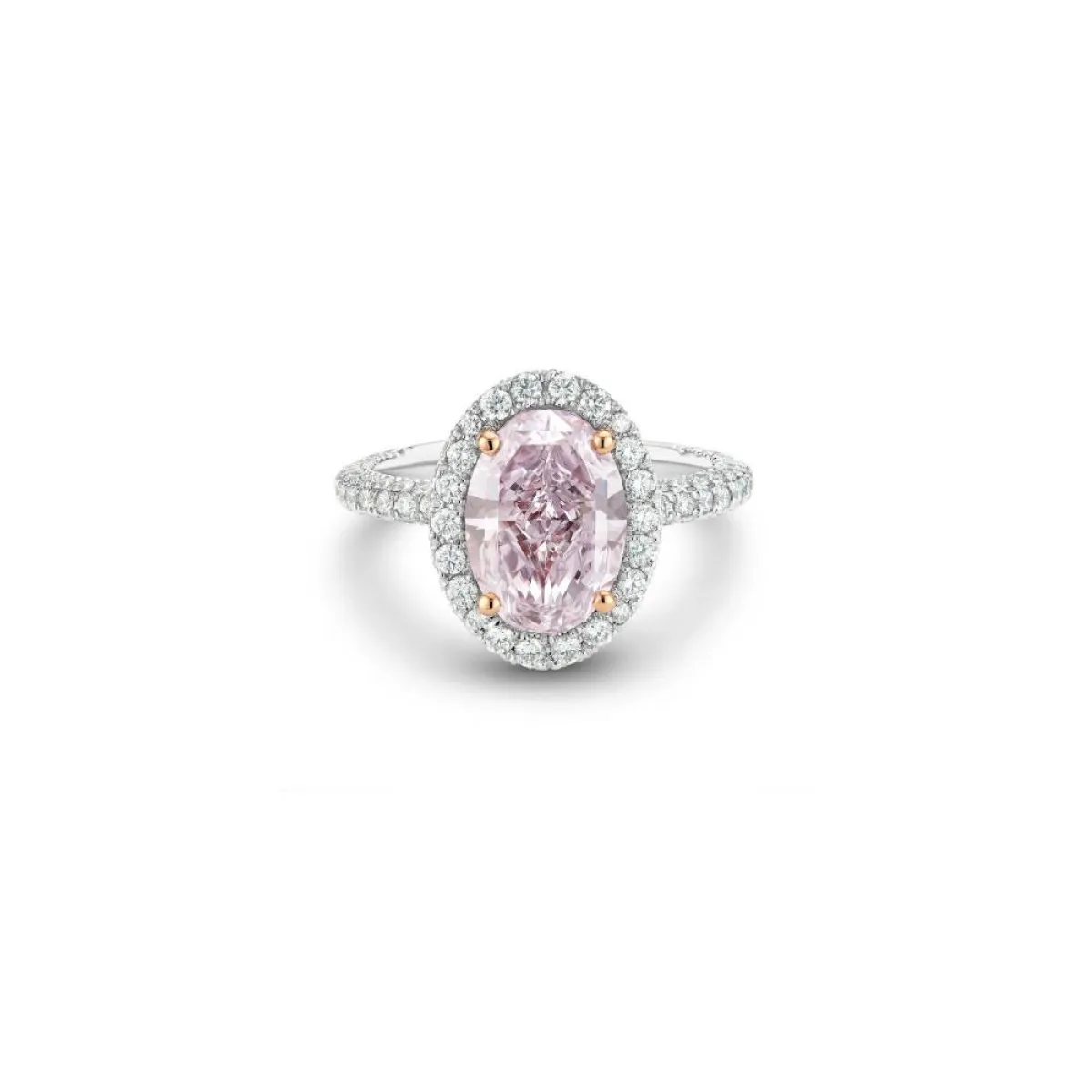 خاتم Aura fancy colour oval-shaped diamond ring من De Beers