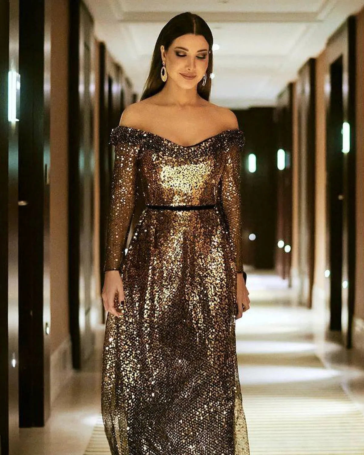 إطلالة نانسي عجرم من حفلها في تونس-الصورة من حسابها على انستغرام