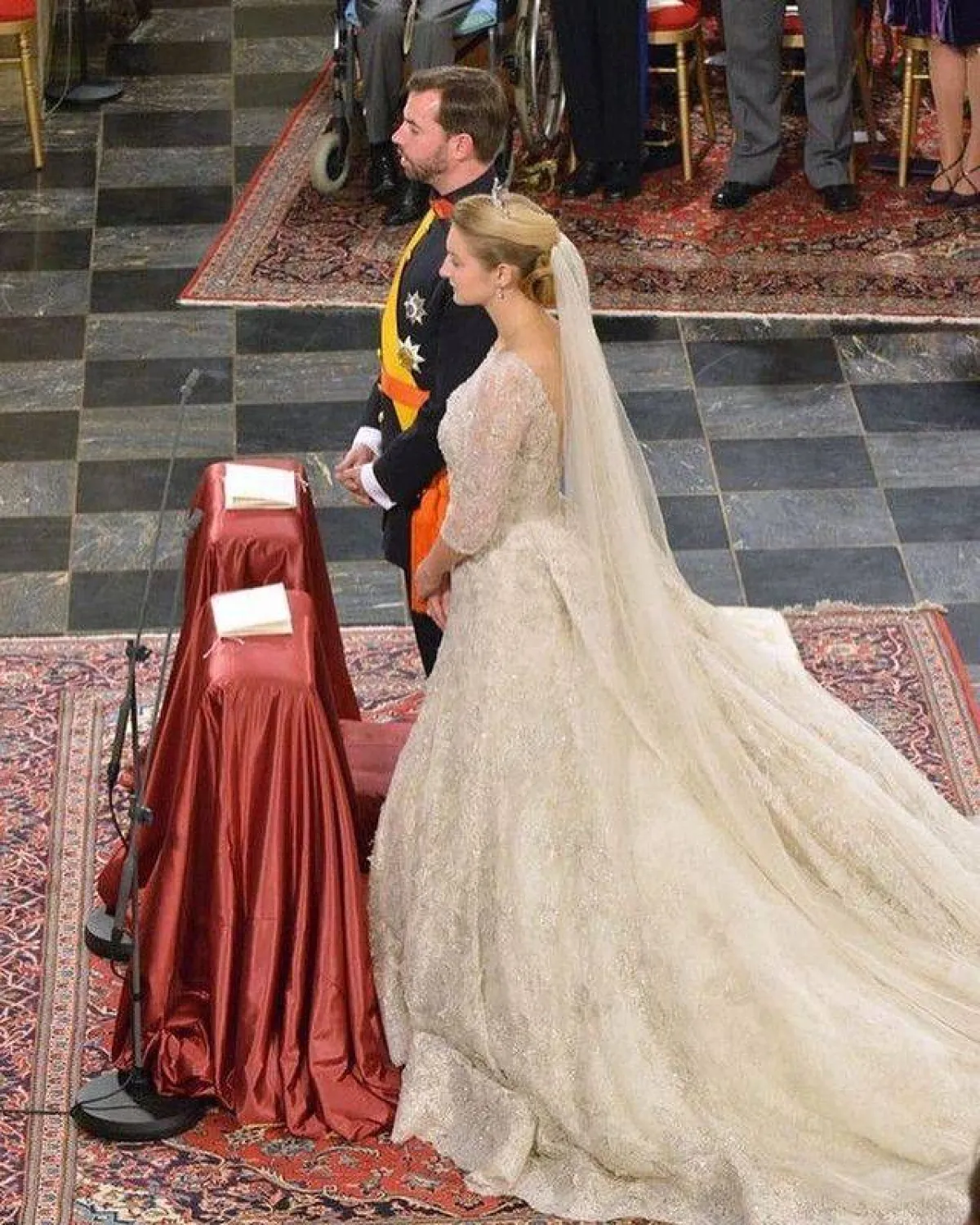 الزواج الديني للأمير غيوم وستيفاني- الصورة من حساب Europe Royals على إنستغرام