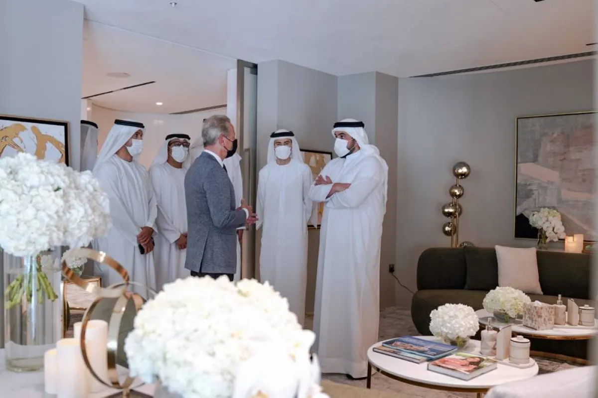 أحمد بن محمد يفتتح عين دبي - الصورة من وام