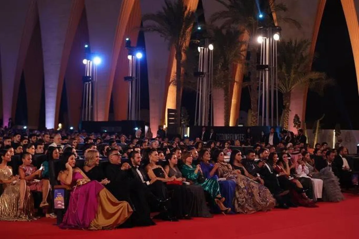 من حفل التكريم   - الصورة من حساب مهرجان الجونة على انستغرام