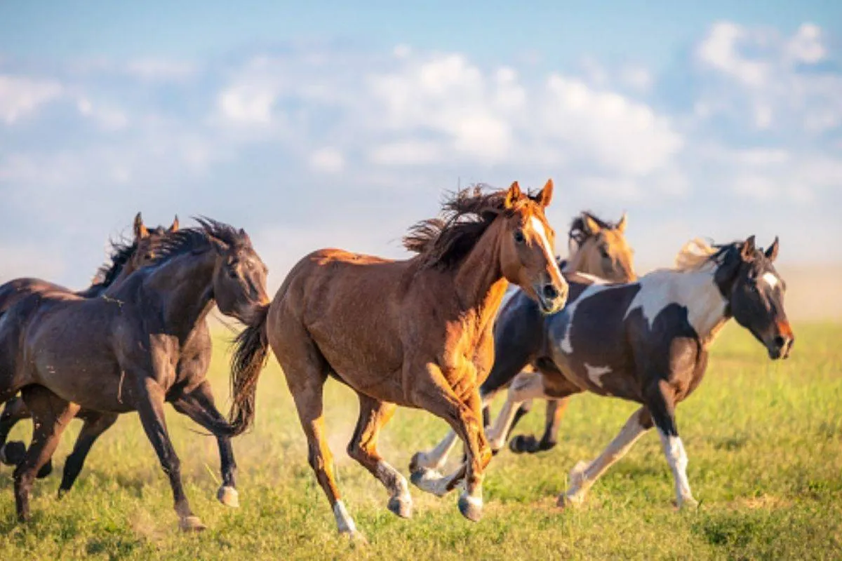 الحصان البني