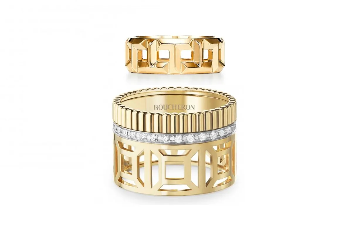 اشكال خواتم ذهب هندسية عصرية