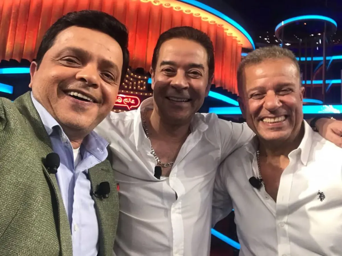 محمد هنيدي ومدحت صالح وشريف منير - الصورة من حساب محمد هندي على فيسبوك