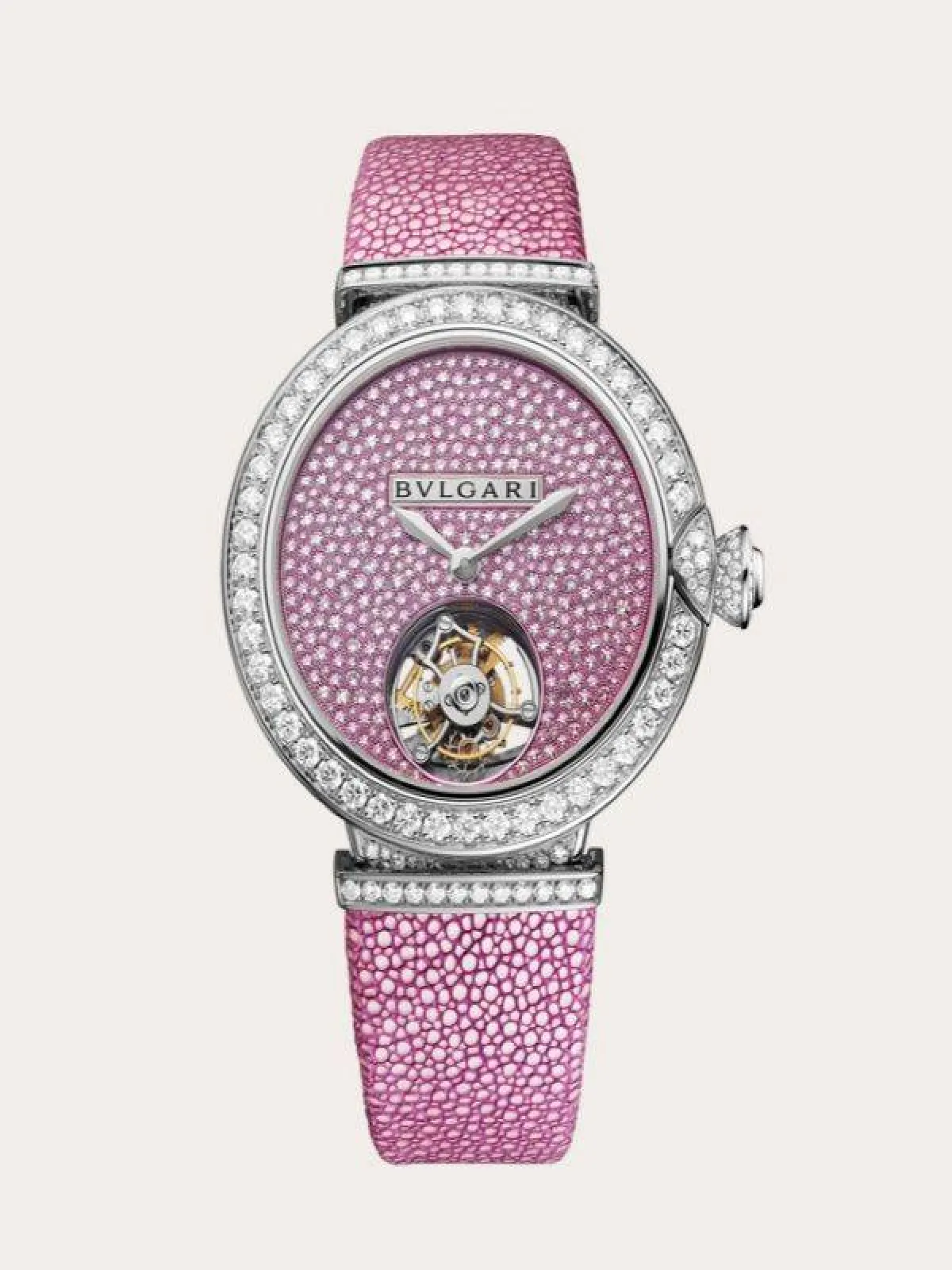 ساعة فوشيا لامعة