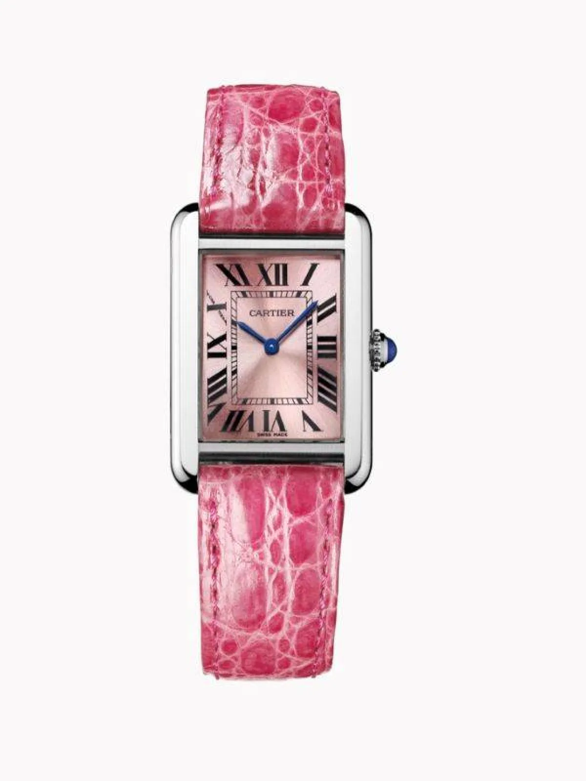 ساعة باللون الفوشيا