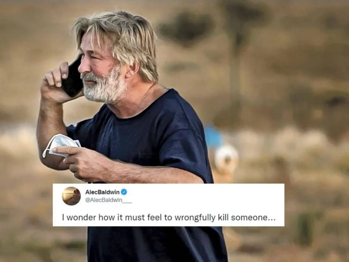 أليك بالدوين في موقع الحادث- الصورة من موقع News 18